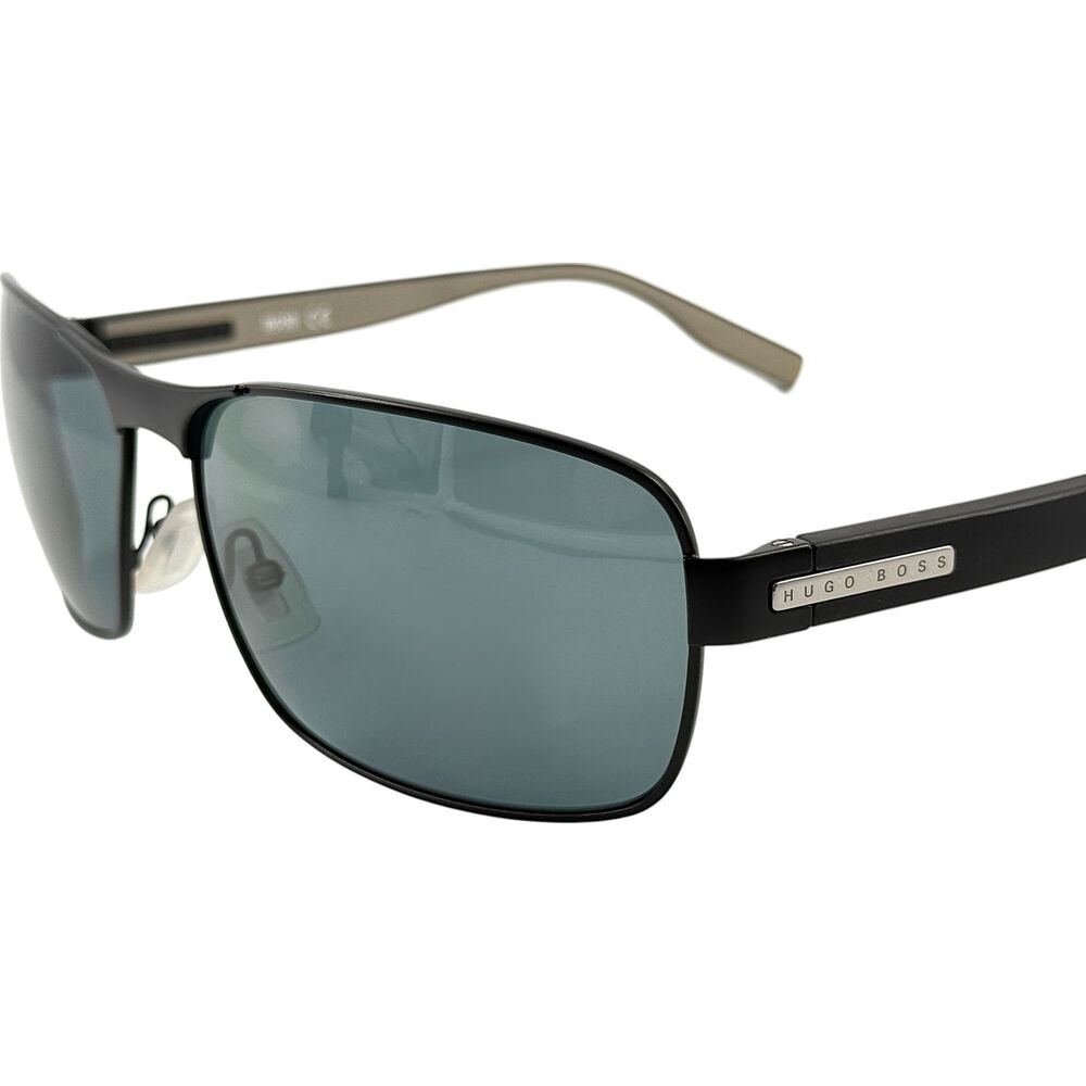 Hugo Boss 0579PS Mens Metal Polarized Sunglass 02MSRA Matte Black 62-15 Lg Wrap - Picture 2 of 5
